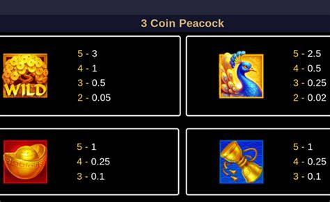 3 Coin Golden Peacock - TaDa Gaming